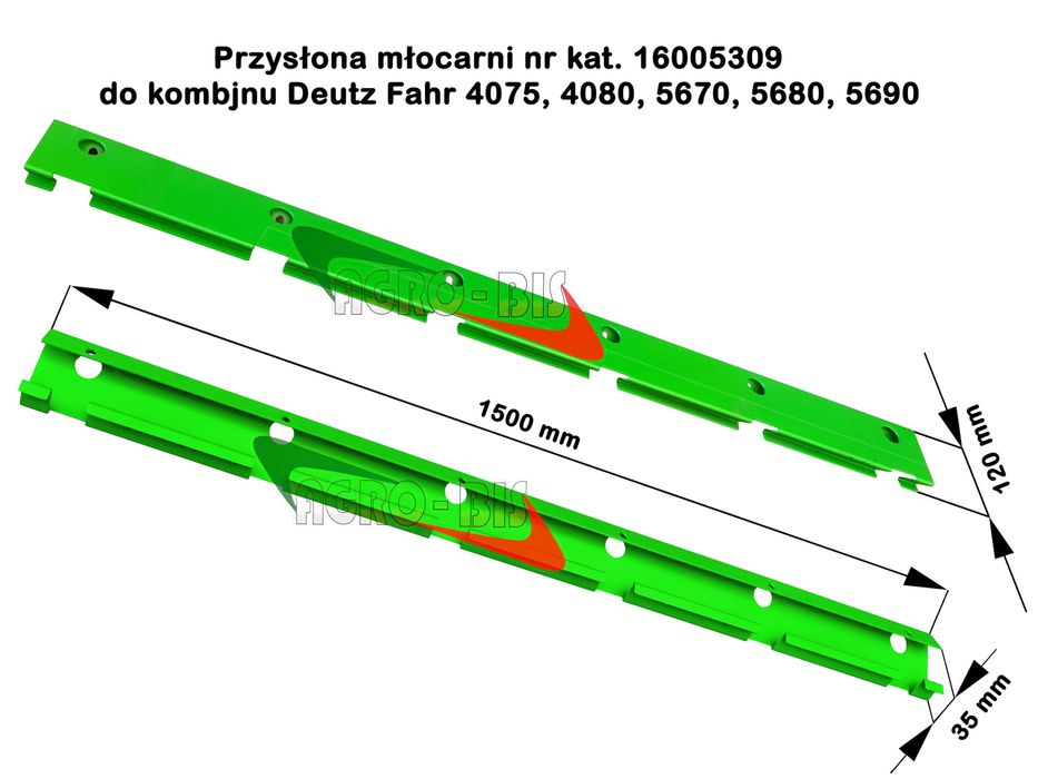 Przysłona młocarni Deutz Fahr nr kat. 16.005309