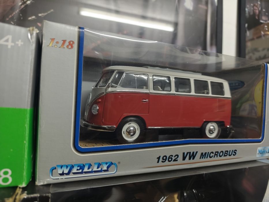 1/18 VW T1 pão de forma welly carro coleção miniatura
