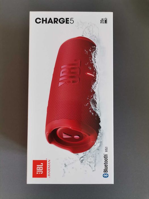 NOWY! Głośnik JBL Charge 5 Bluetooth Czerwony Gwarancja