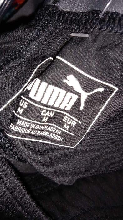 Puma spodnie piłkarskie 38 M sportowe czarne treningowe