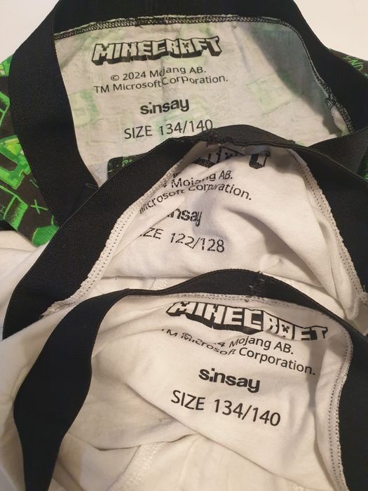 Bokserki  Mincrafta  134-140 -3x