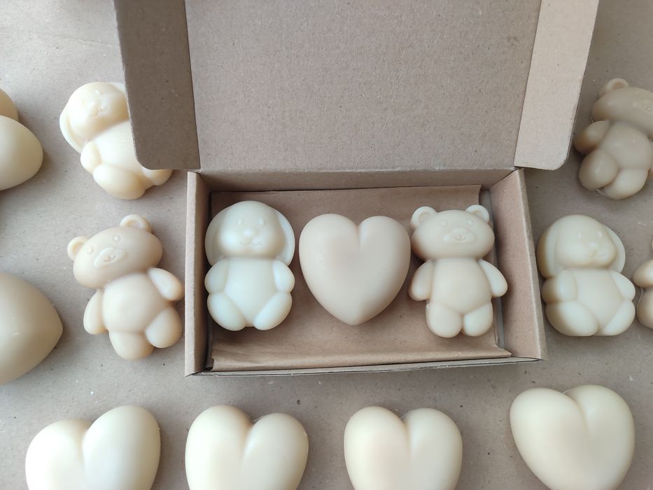 Дитяче натуральне мило “Ведмедик + Зайчик”