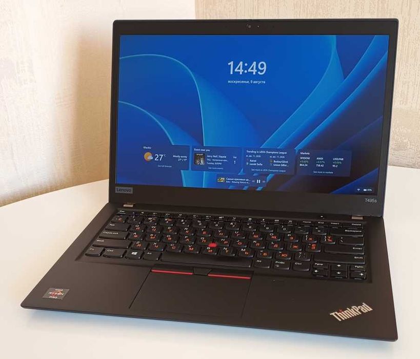 Lenovo ThinkPad T495s 14" IPS Ryzen 7, 16Gb DDR4, 256 SSD, Type-C Win 11 лиц.