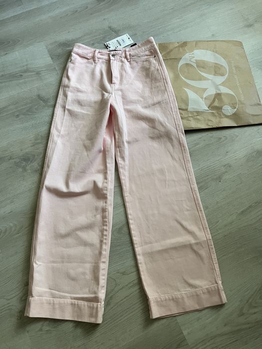 Джинси жіночі рожеві зі 100 % бавовни Zara
