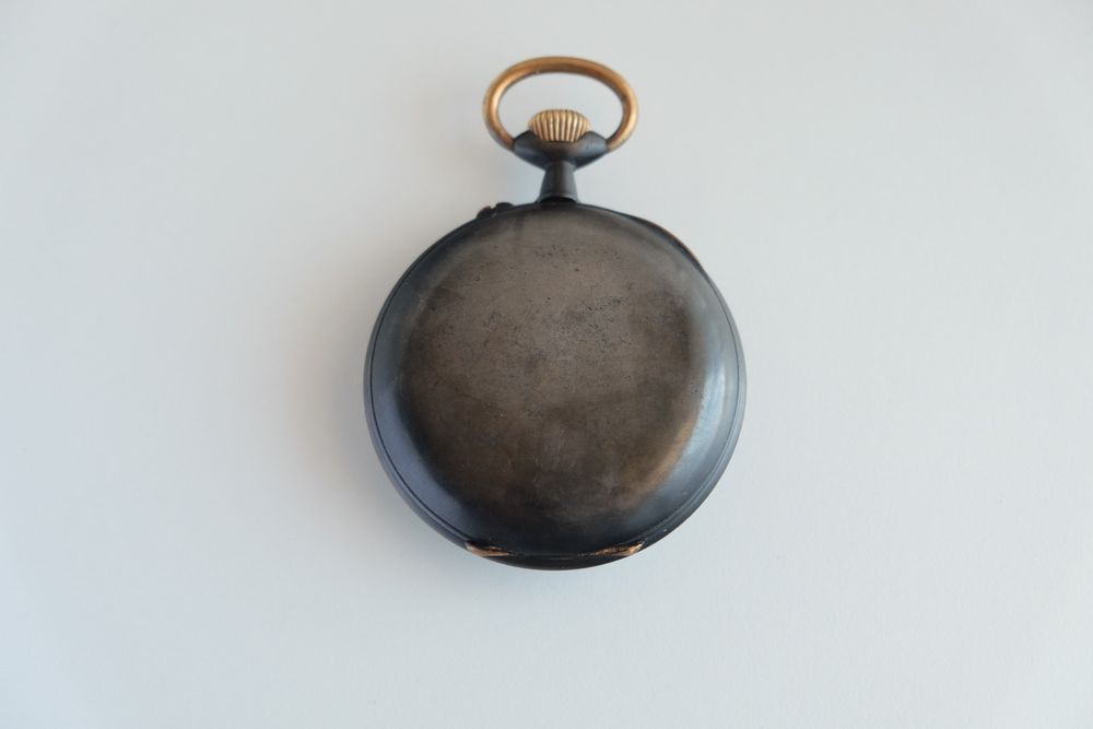 Relógio de Bolso Grande, Regulateur, caixa oxidada, revisto 2025