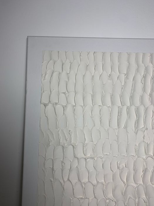 Quadro abstrato branco