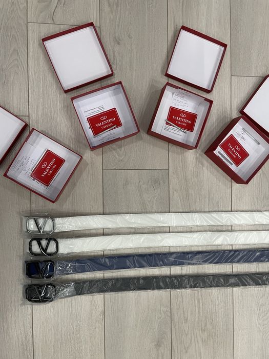 Ремень Valentino Garavani Leather Belt (кольорові)