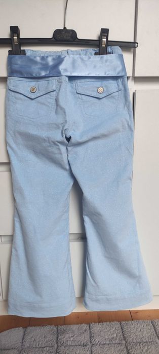 Śliczne brokatowe spodnie  f. Gap  6 lat