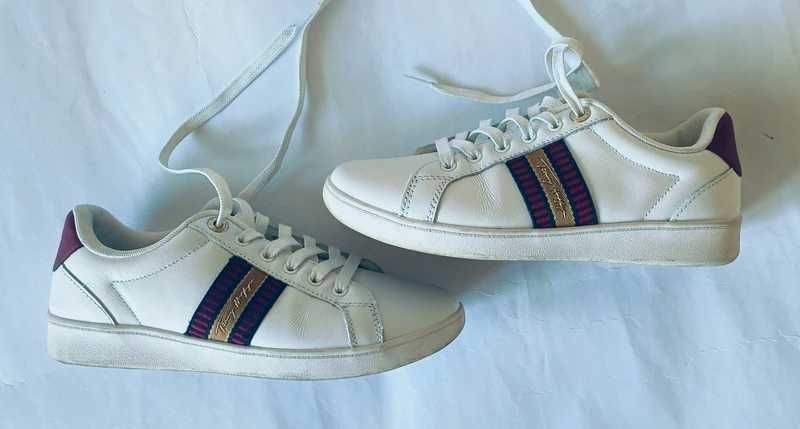 Tommy Hilfiger białe sneakersy skóra naturalna 37
