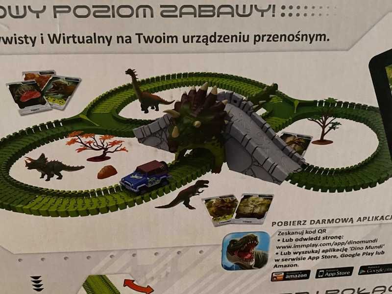 Kolejka z dinozaurami -Dino mundi atak triceratopsa