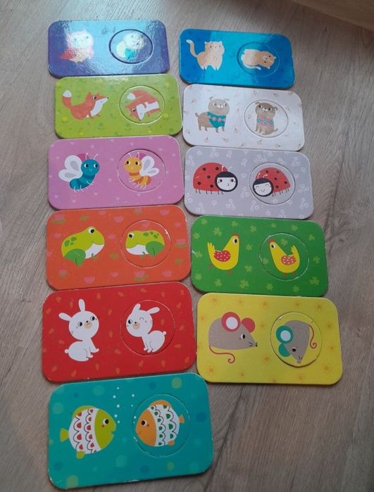 Puzzle z dziurka przyjaciele Czuczu zwierzątka pary