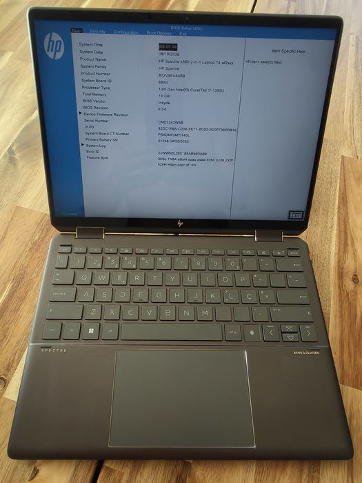 HP Spectre x360 2-in-1 i7-1355u/16gb/512gb/GARANTIA