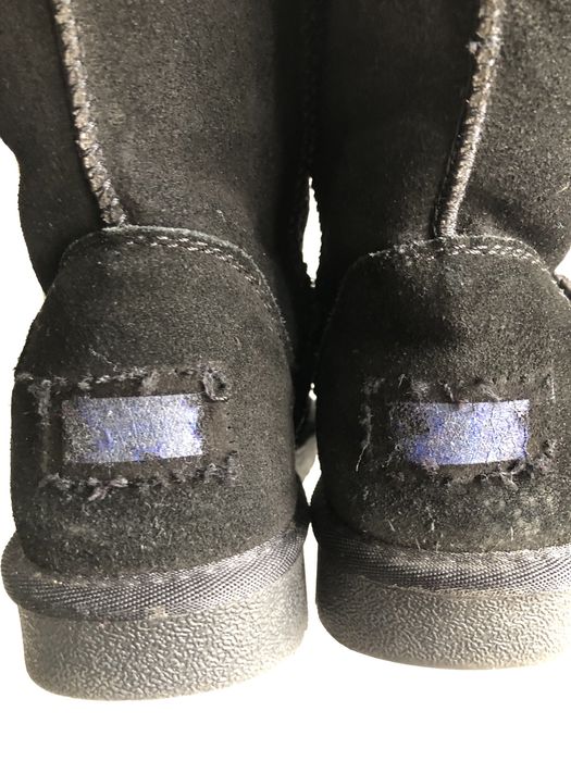 UGG śniegowce zamszowe EMU Classic czarne skóra owcza wełna zamsz 39