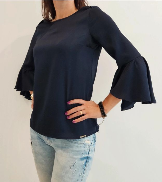 Camisa/blusa azul da Scripta mangas largas 36