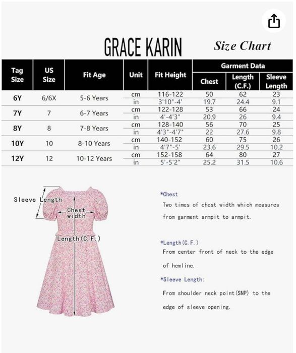 Sukienka w kwiaty dla dziewczynki,niebieska,rozm.128-140cm GRACE KARIN