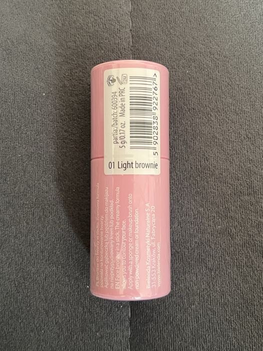 Faceboom BRONZER w sticku do konturowania 01 Light brownie