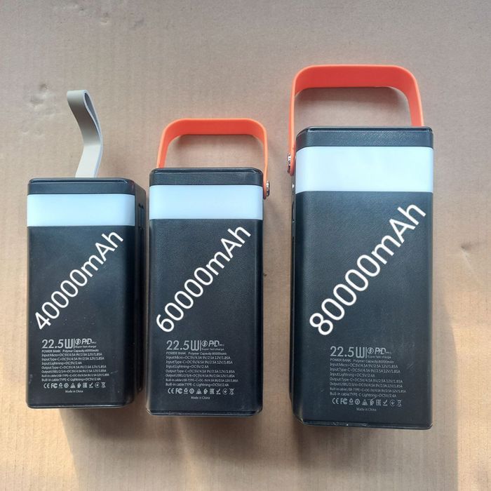 PowerBank 80000mAh 60000mAh 40000mAh | 22.5W • FAST CHARGE | павербанк