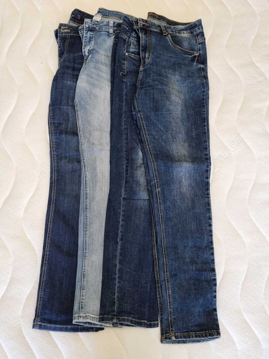 Komplet 4 par spodni - jeans niebieskie - polecam!