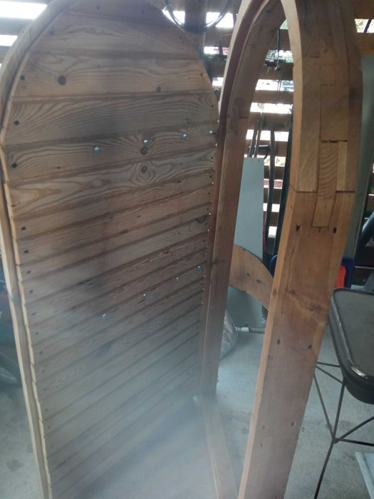 Drzwi drewniane do piwnicy ziemianki