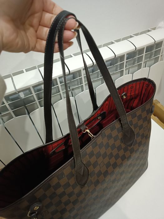 Torebka shopperka modna brąz złote dodatki monogram neverfull LV