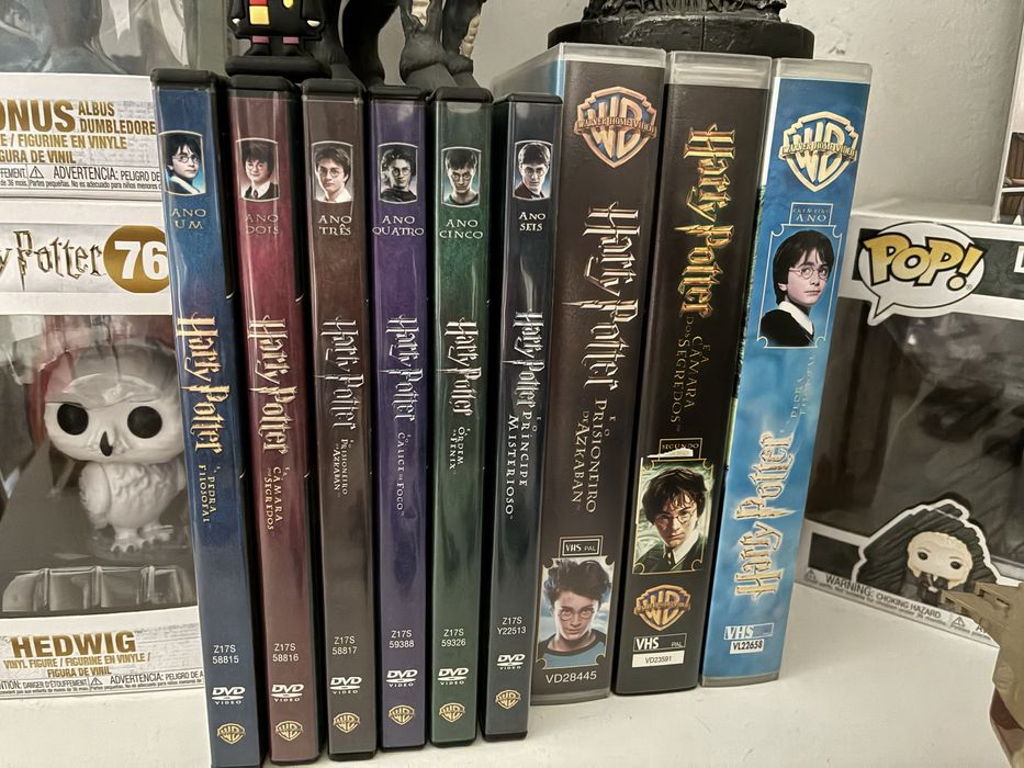DVD’s e cacetes Harry Potter