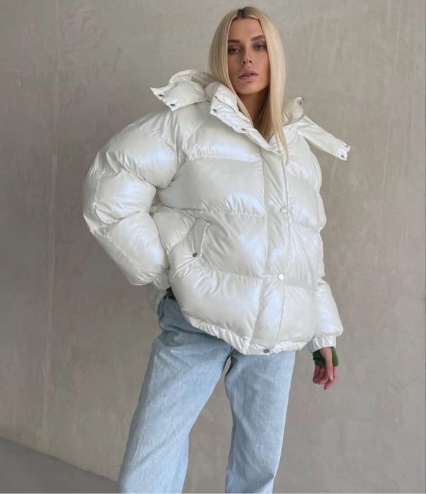 Пуфер жіночий перламутр,  пуховик жіночий