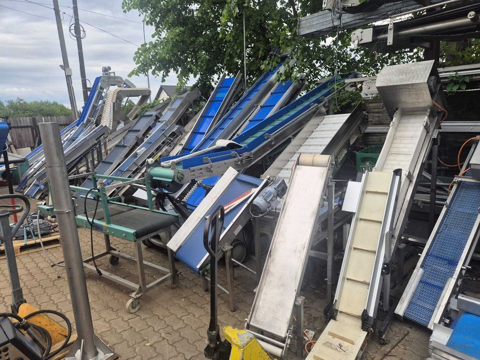 Przenosnik taśmowy transporter podajnik taśmociąg skośny wznoszący