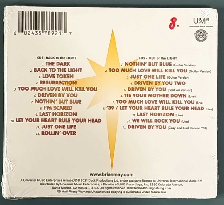 CDs de Queen/Bryan May/Yes (novos selados)