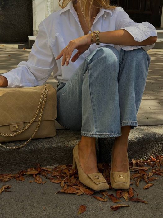Buty na obcasie Chanel