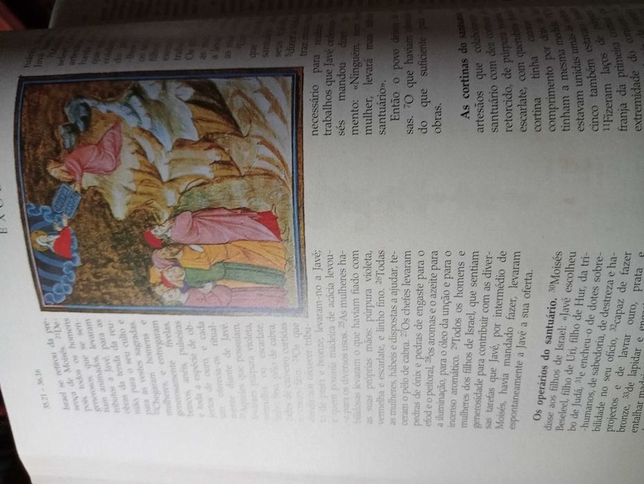 Bíblia sagrada com folha de ouro