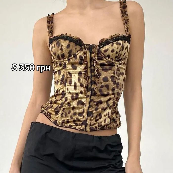 леопардовий топ літній