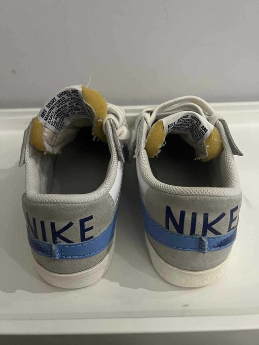 Buty Nike Blazer Low '77 Jumbo Białe Niebieskie