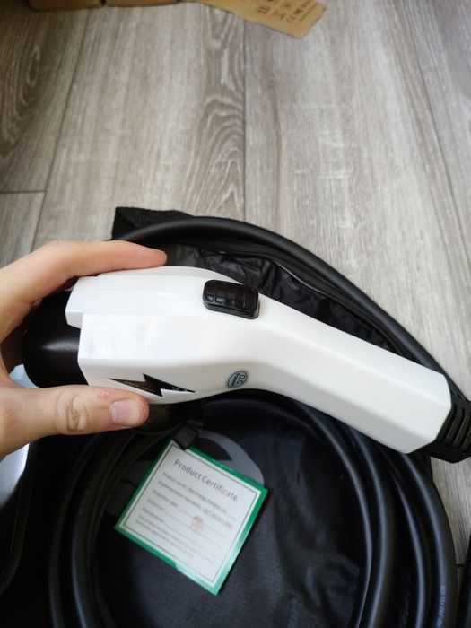 Зарядка New charger 7kw GBT 32A wifi гбт 3 / 5 метрів +32А авто з Китаю розетка, сумка Type 1 Tesla Type 2