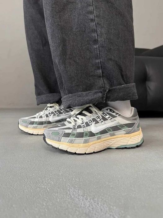 Кроссовки Жіночі Nike P6000 Grey Beige Green/Кросівки Жіночі Найк