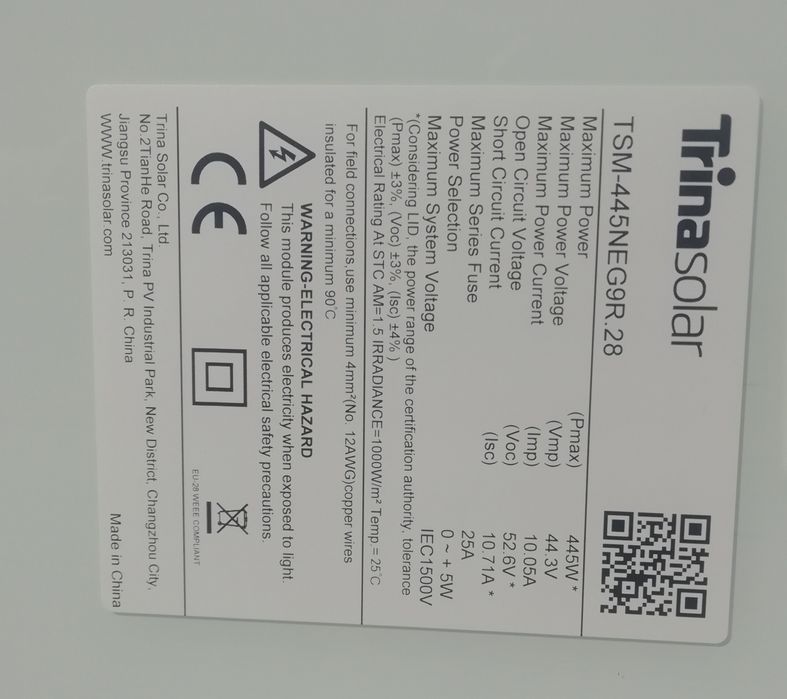 Сонячні  панелі .