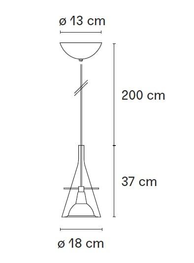 Luminária/Flute suspensão