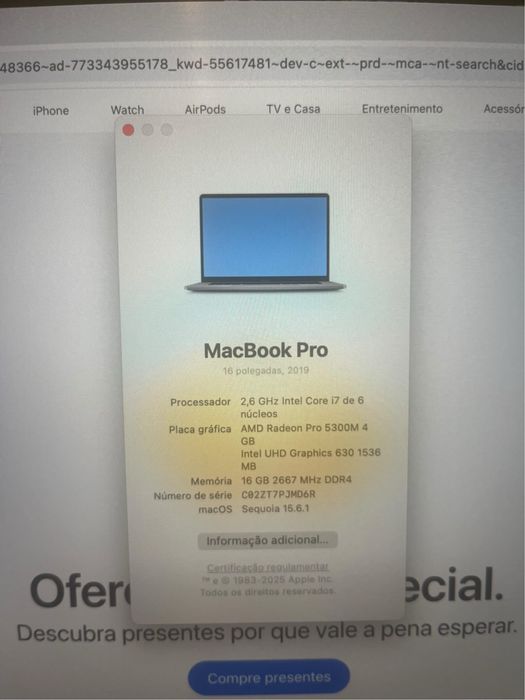 Macbook pro i7, 16 gb