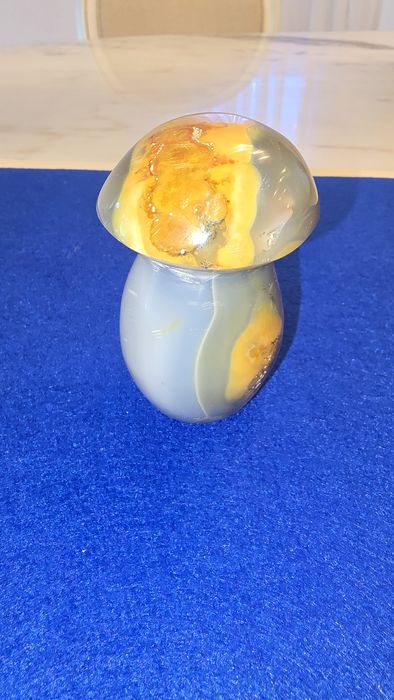 Cogumelo em polychrome jaspe