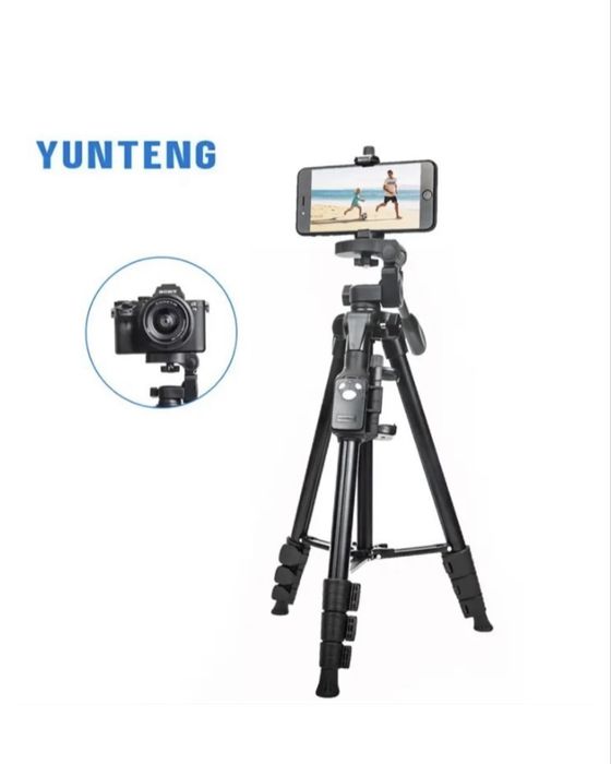 Профессиональный штатив для смартфона и видеотехники Yunteng VCT-6108  с пультом