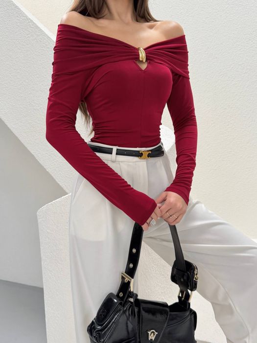 Лонг з відкритими плечима