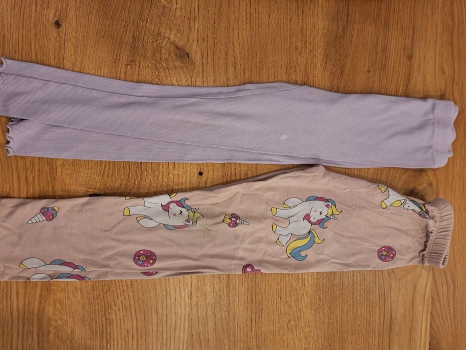 Spodnie leginsy dresowe mix dziewczynka 116 / 122