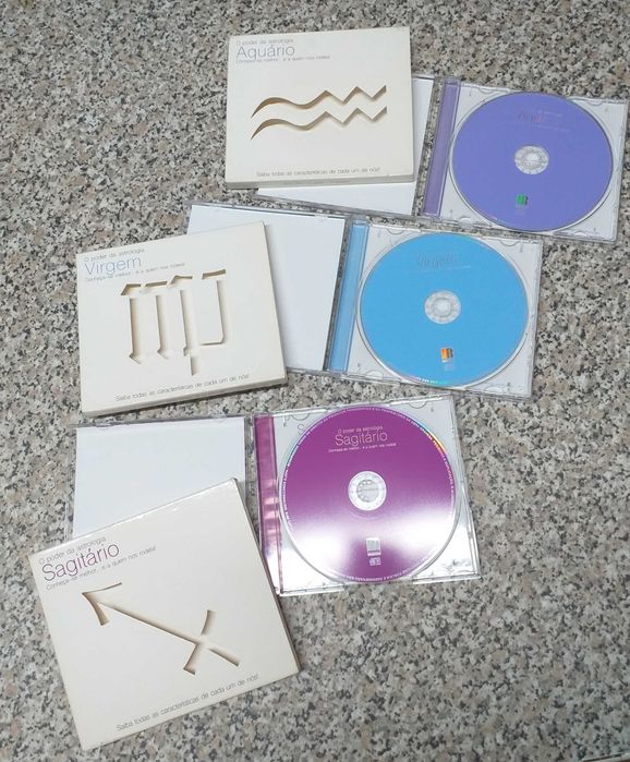 CDs de astrologia - Virgem, Aquário, Sagitário