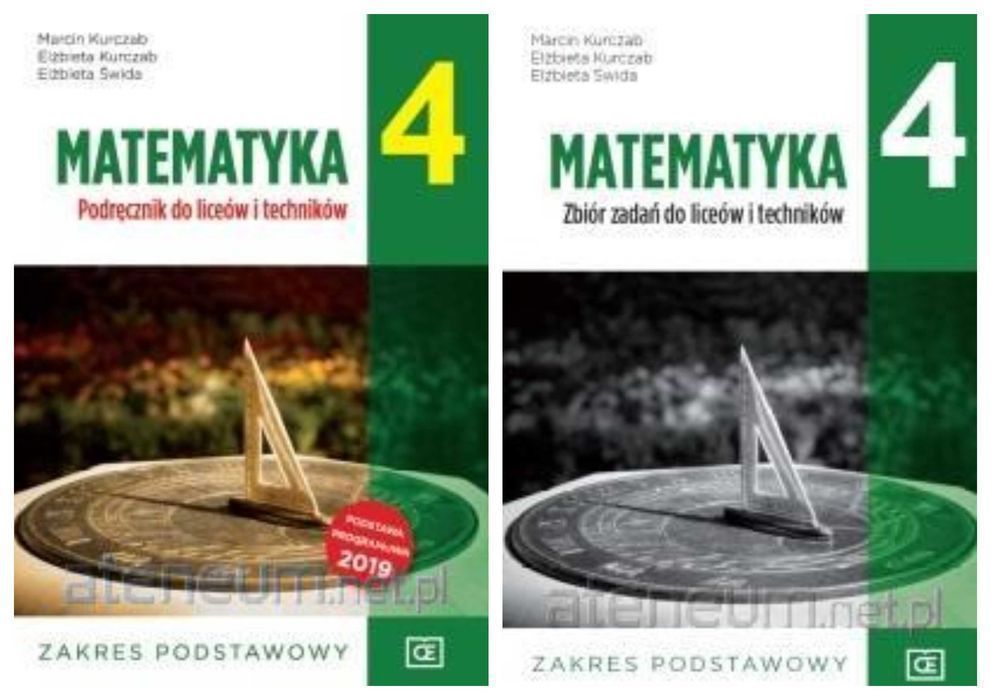 NOWE_ Matematyka 4 Zbiór zadań + Podręcznik Zakres Podstawowy PAZDRO