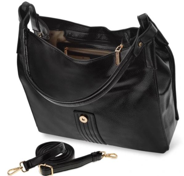 Torebka damska MONNARI shopper czarna na ramię
