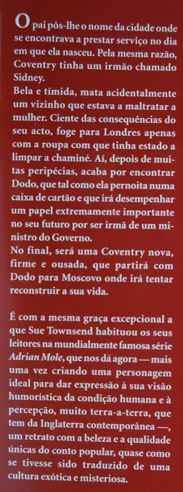 A Nova Coventry de Sue Townsend