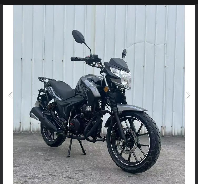 Мотоцикл BS-200 FORTE Чорно-сірий.