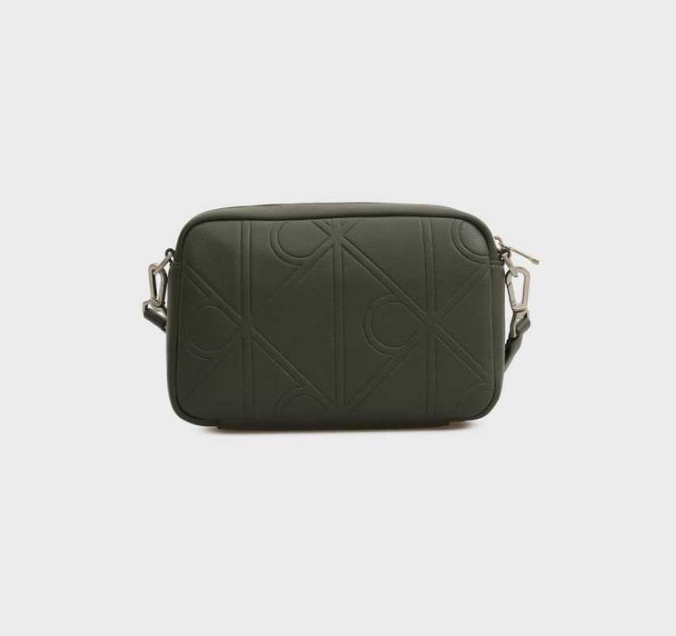 100% ОРИГІНАЛ Calvin Klein Emboss olive monogram crossbody NEW сумка чоловіча через плече оливкова нова колекція 2026