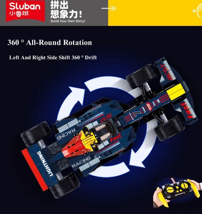 Конструктор на РУ SLUBAN M38-B1023 "Гоночная машина Formula 1", 423дет