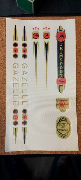 Autocolantes Gazelle/ ye ye/ bsa/Humber/Raleigh/shimano/martano/f.maia