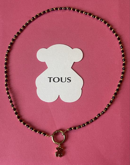 Czarne spinele naszyjnik do Tous Hold